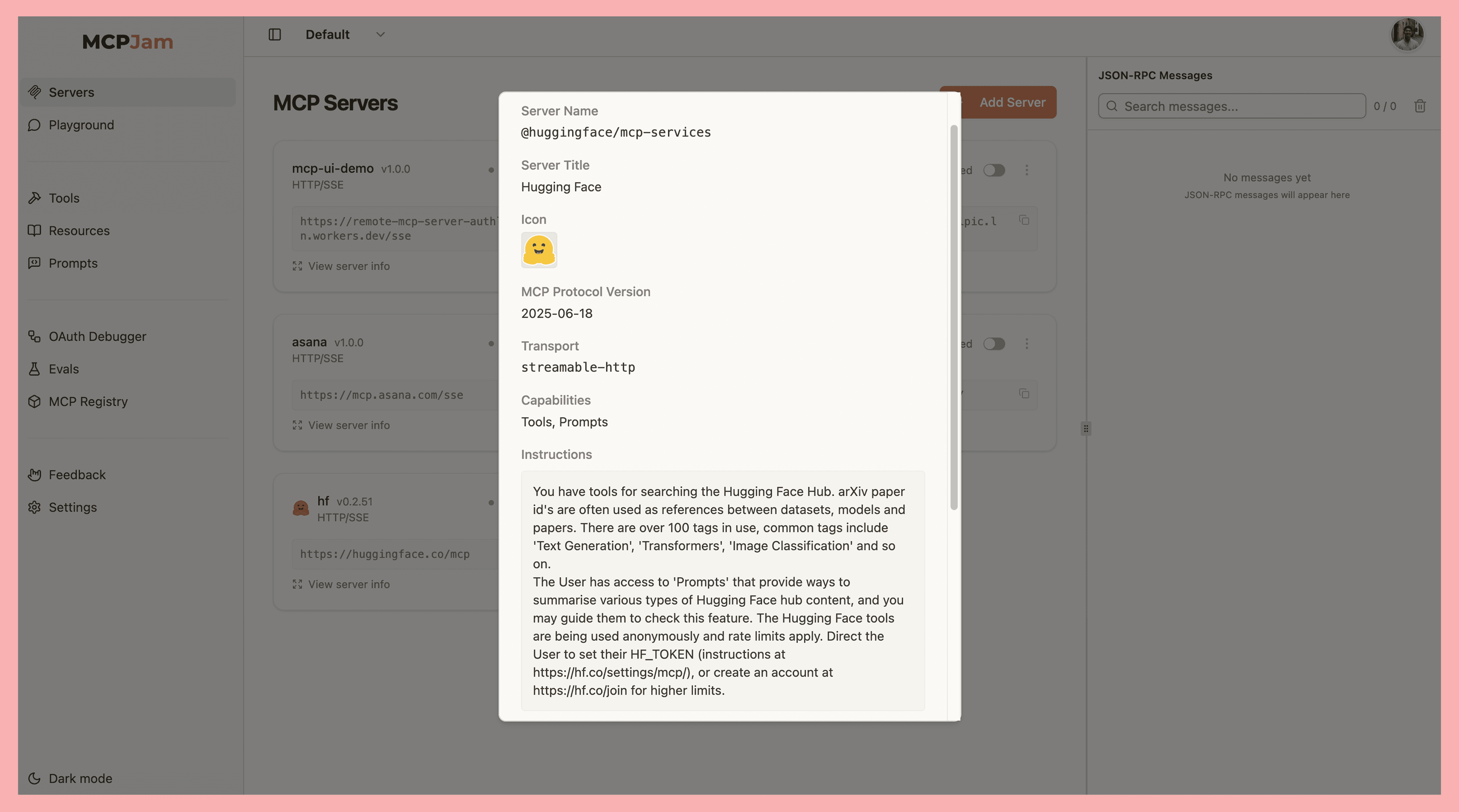 MCP server instructions - give LLMs more context on your MCP server