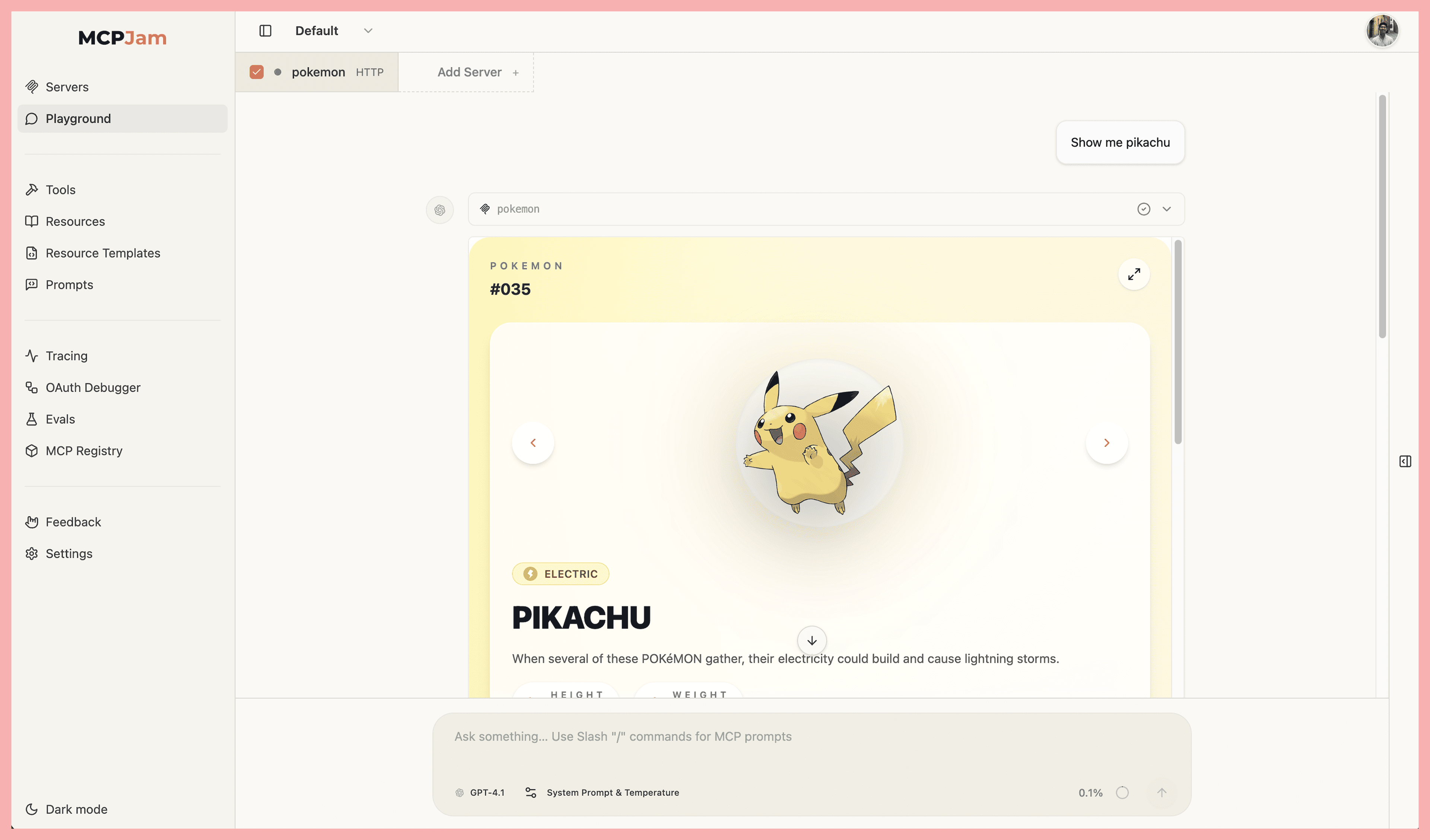 MCPJam ChatGPT app emulator