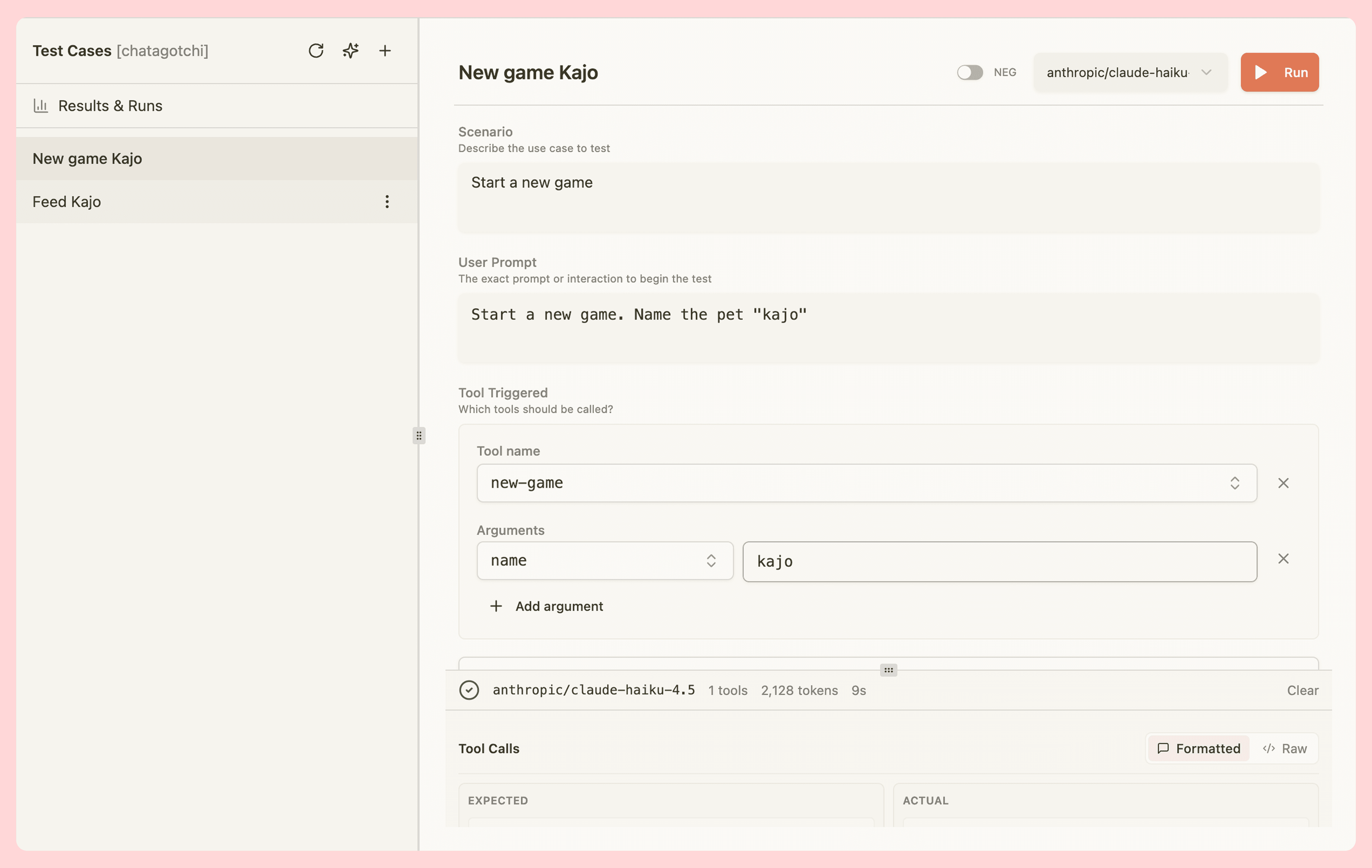 Test cases in MCPJam