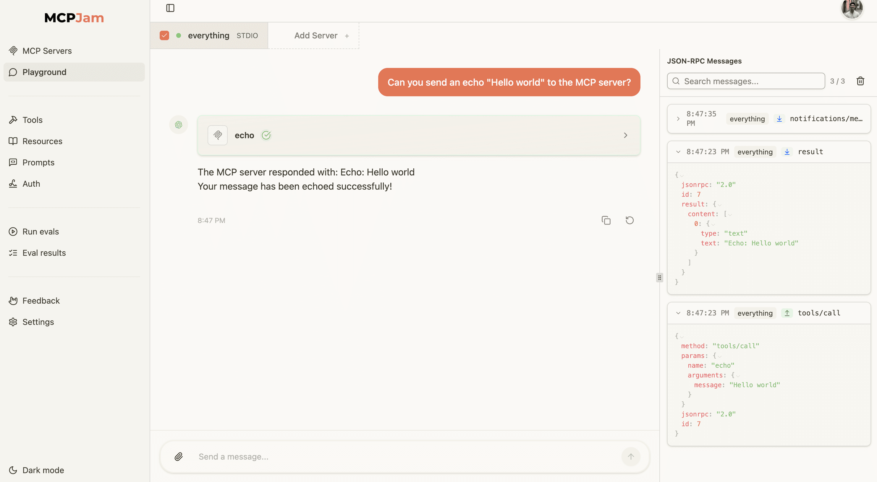 Debug MCP servers at the JSON-RPC level | MCPJam