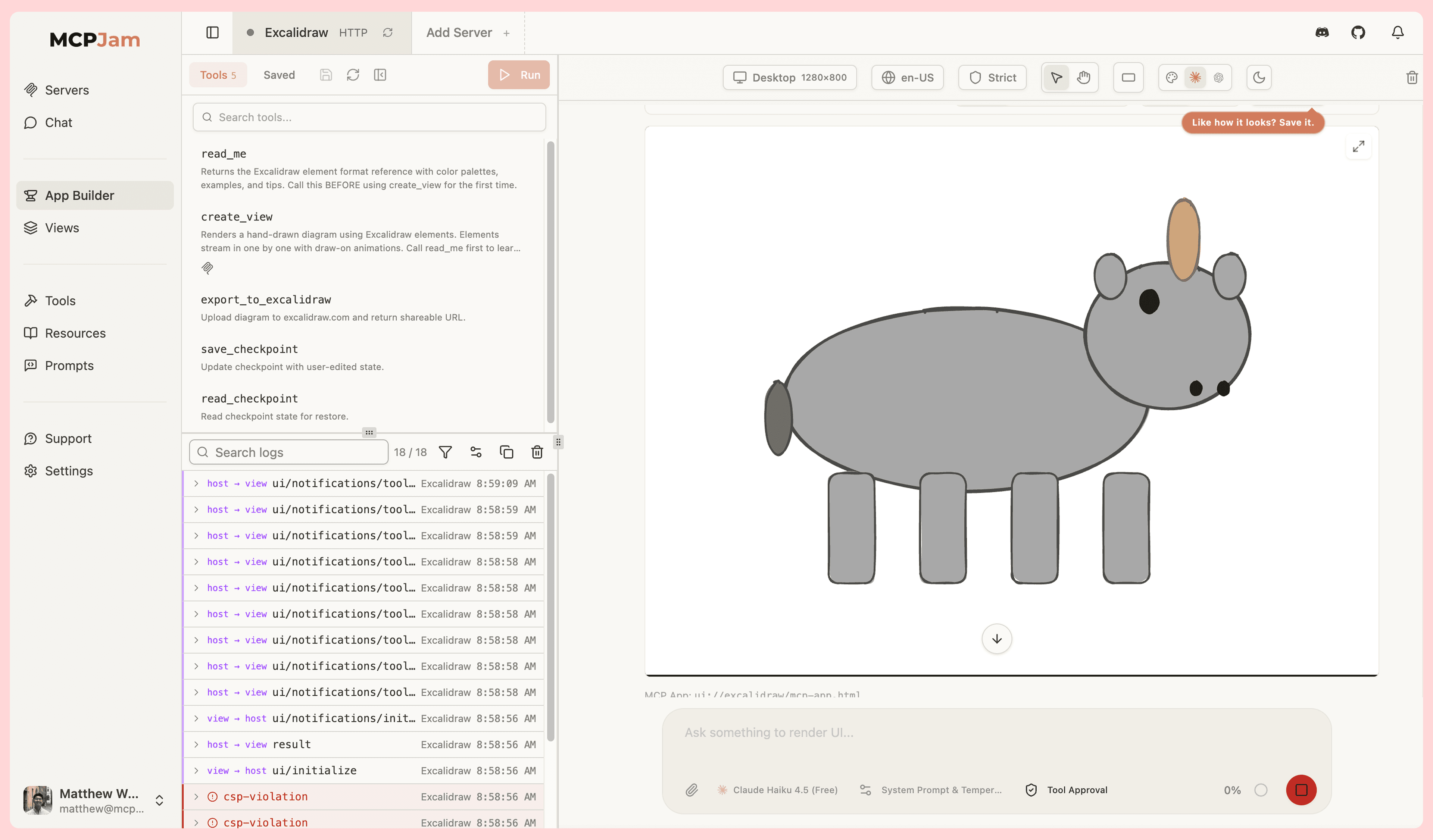 MCPJam Inspector Web App