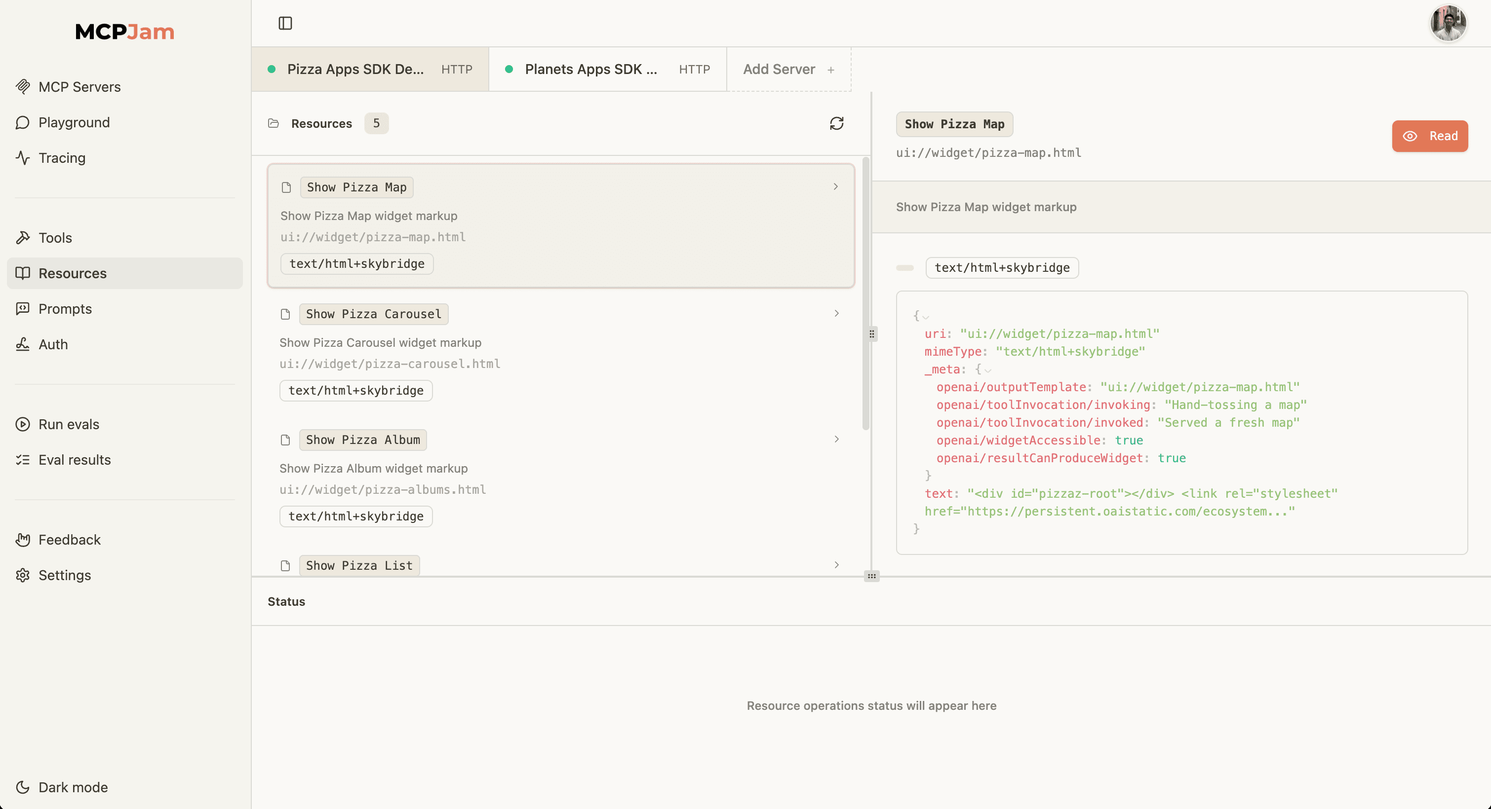 Apps SDK resources